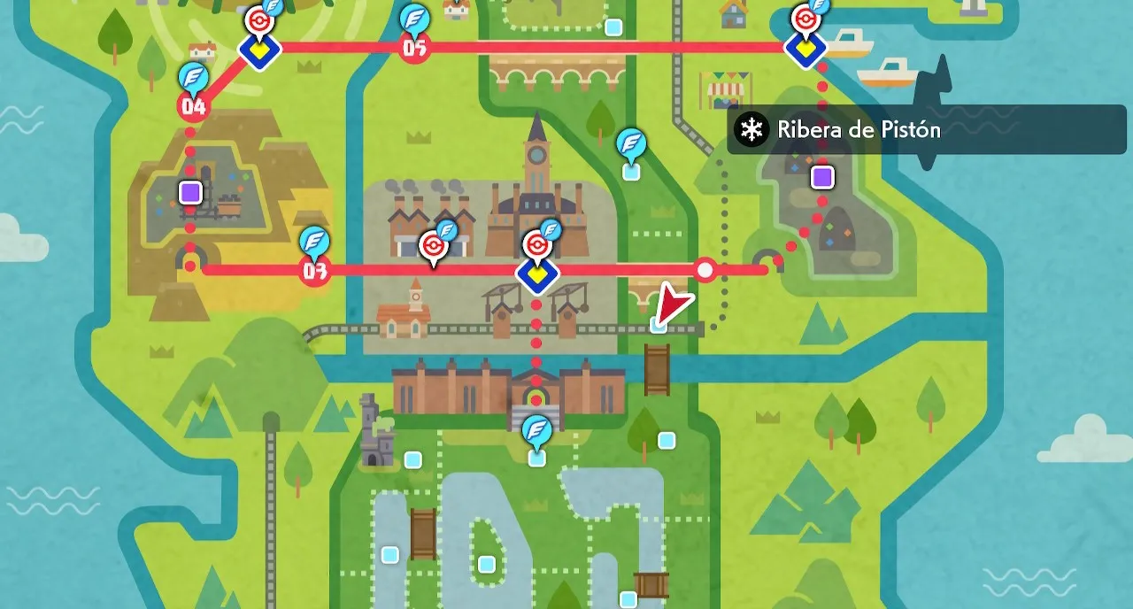 Mapa de Galar con Ribera de Pistón señalado
