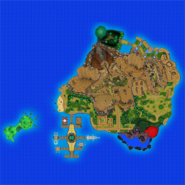Mapa de Alola con Ruinas del Tránsito señalado