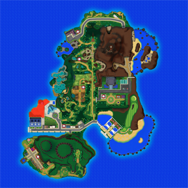 Mapa de Alola con Playa de Kantai señalado
