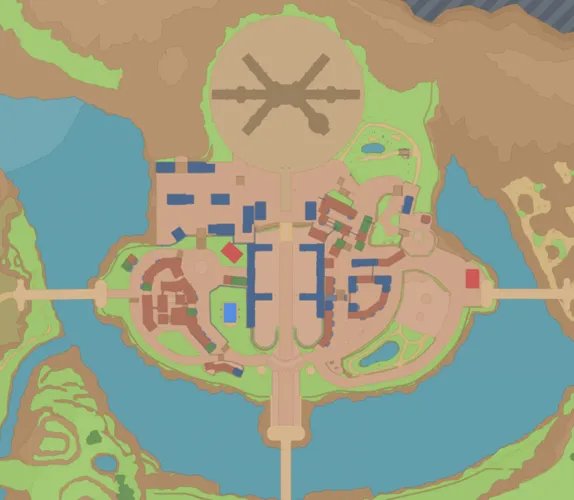 Mapa de Paldea con Ciudad Meseta señalado