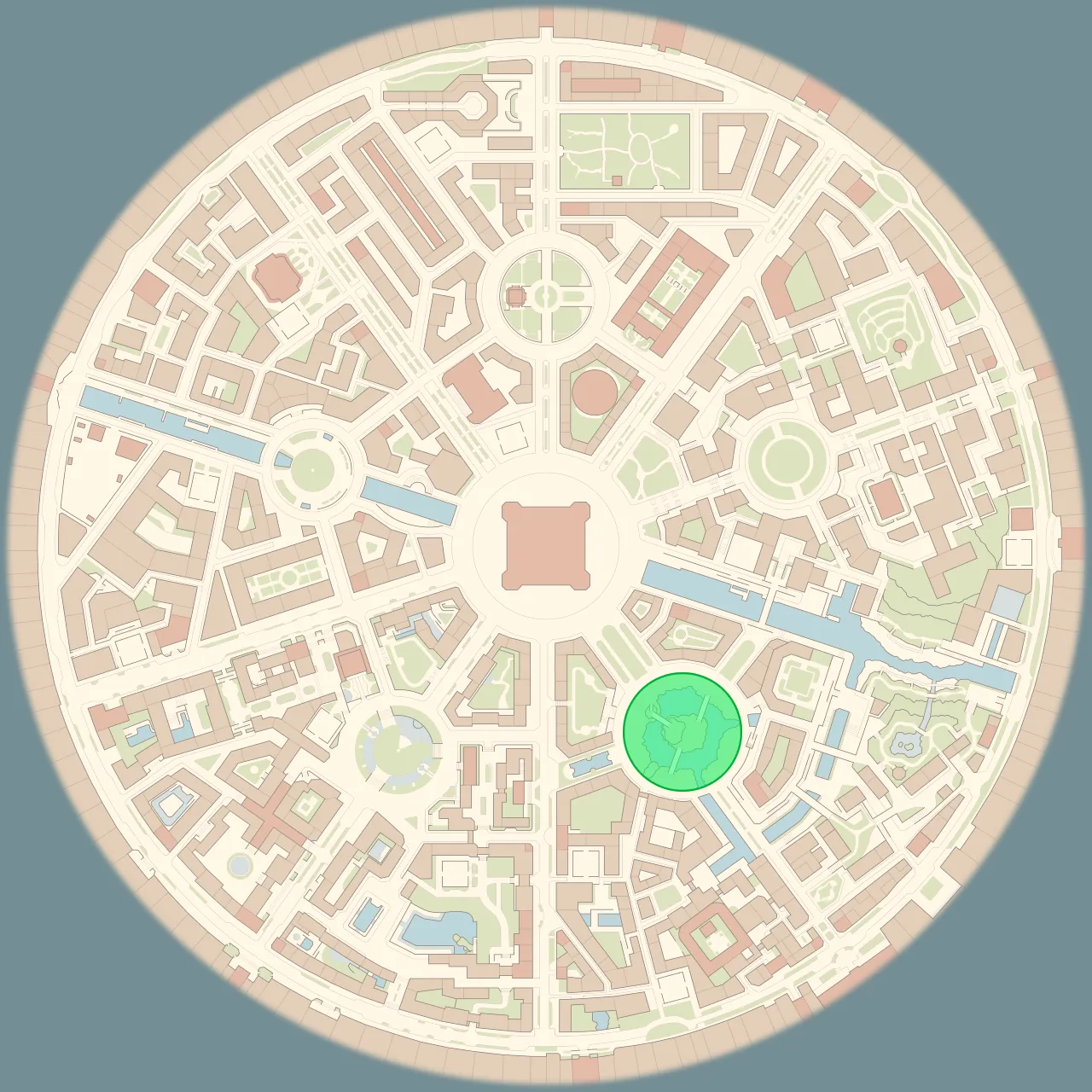 Mapa de Kalos con Zona salvaje 2 señalado