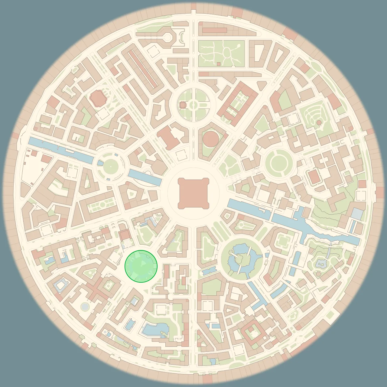 Mapa de Kalos con Zona salvaje 16 señalado