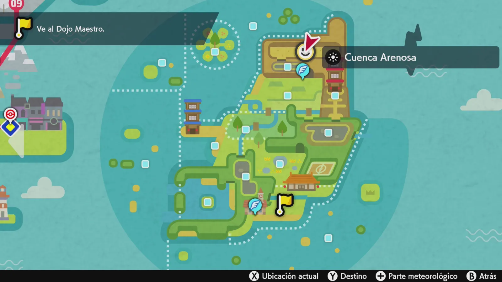 Mapa de Galar con Cuenca Arenosa señalado